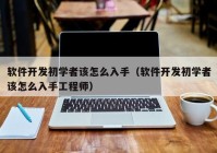 软件开发初学者该怎么入手（软件开发初学者该怎么入手工程师）